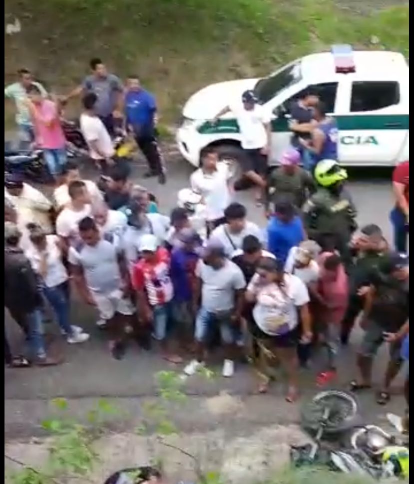 En este sector se registró la balacera.