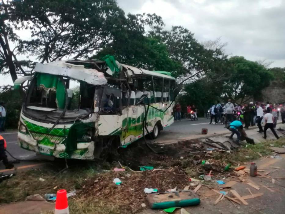 Siniestro vial registrado en la vía la cordialidad
