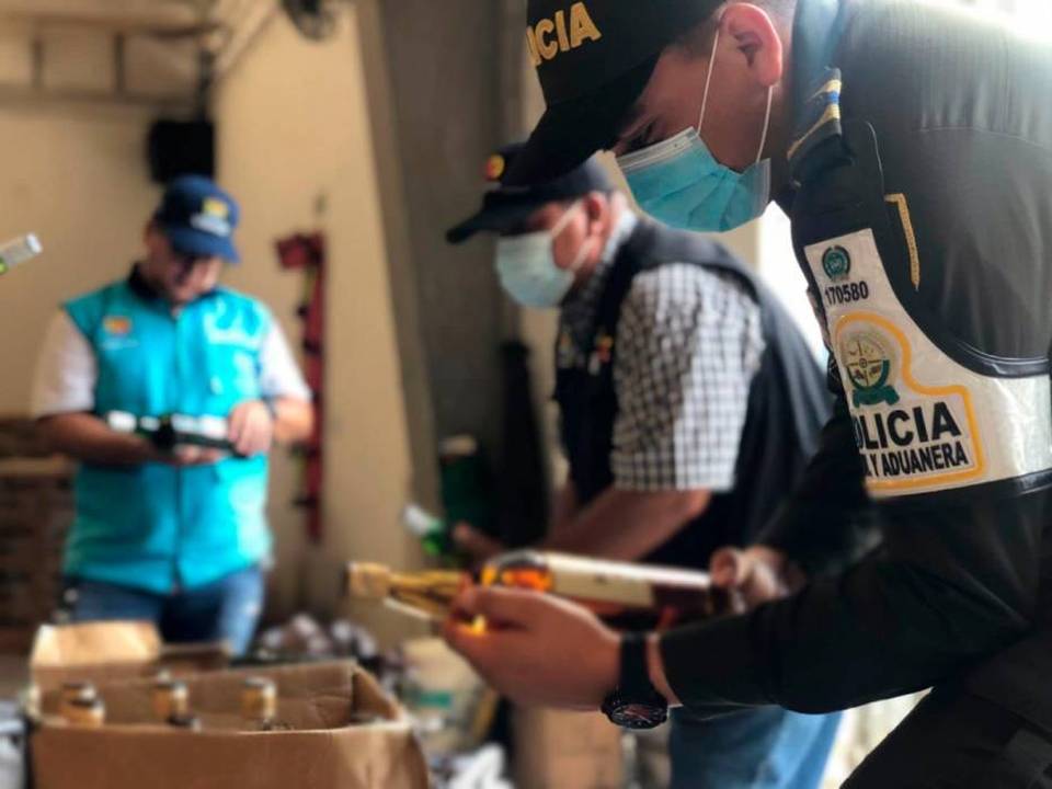 Incautación de licor adulterado
