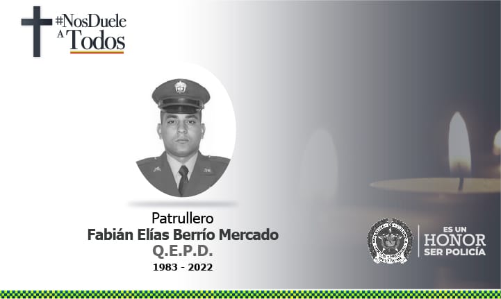 En atentado sicarial ocurrido ayer en Coloso, Sucre un patrullero y un civil fueron asesinados