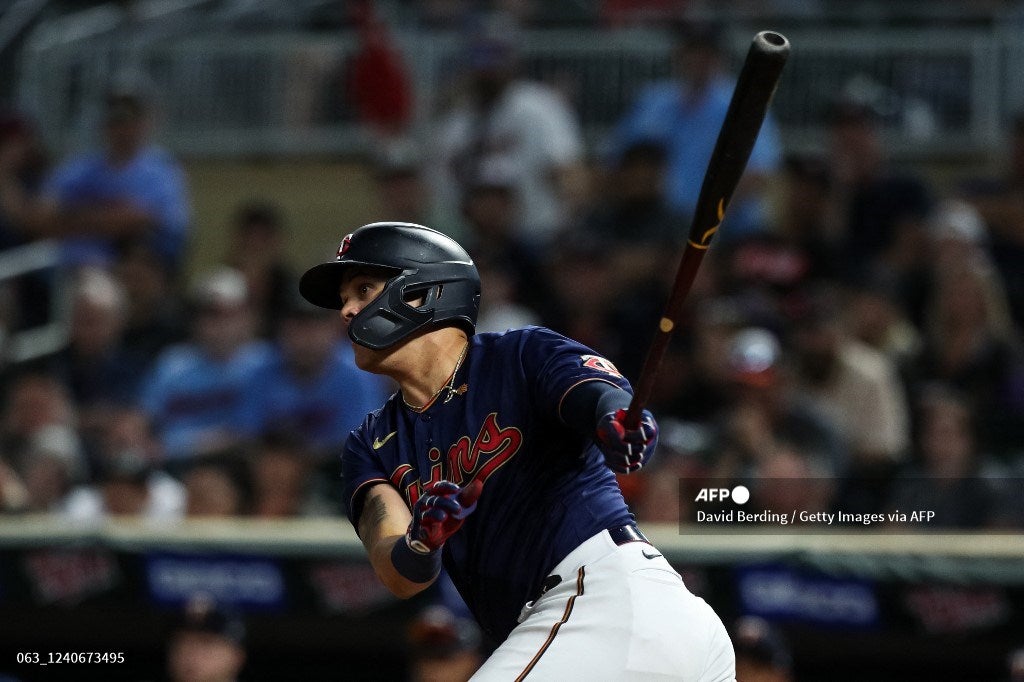 Gio Urshela en la victoria de Minnesota ante Cleveland.