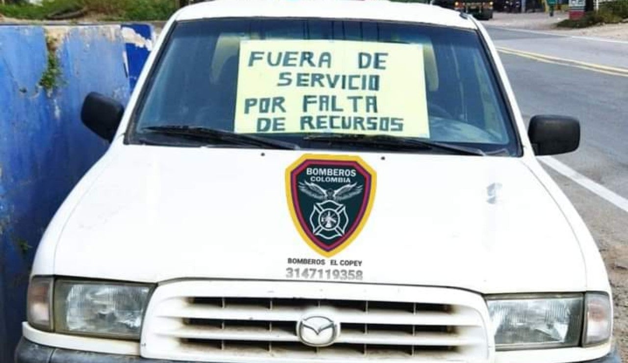 Bomberos de El Copey suspenden las actividades de emergencias