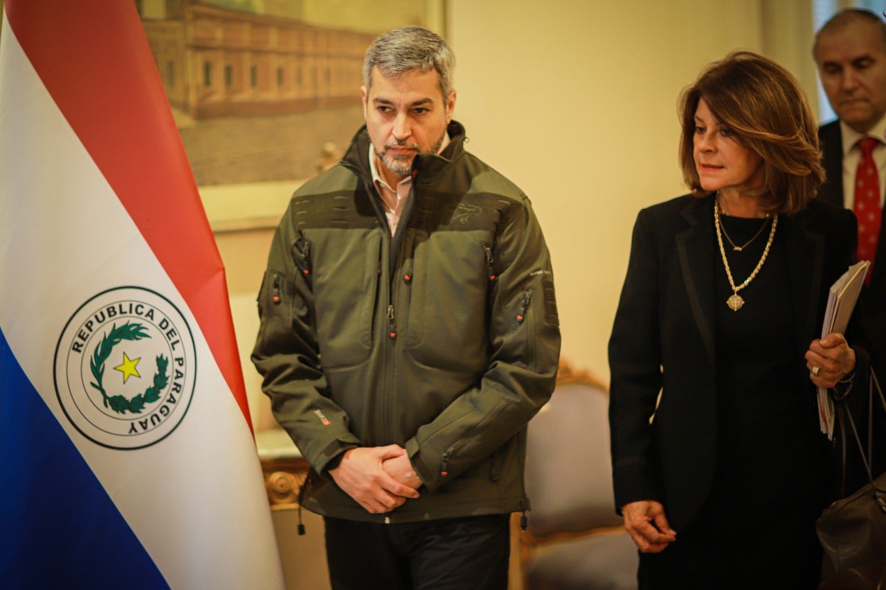 La vicepresidenta y Canciller, Marta Lucía Ramírez, se reunió con el presidente de Paraguay, Mario Abdo Benitez