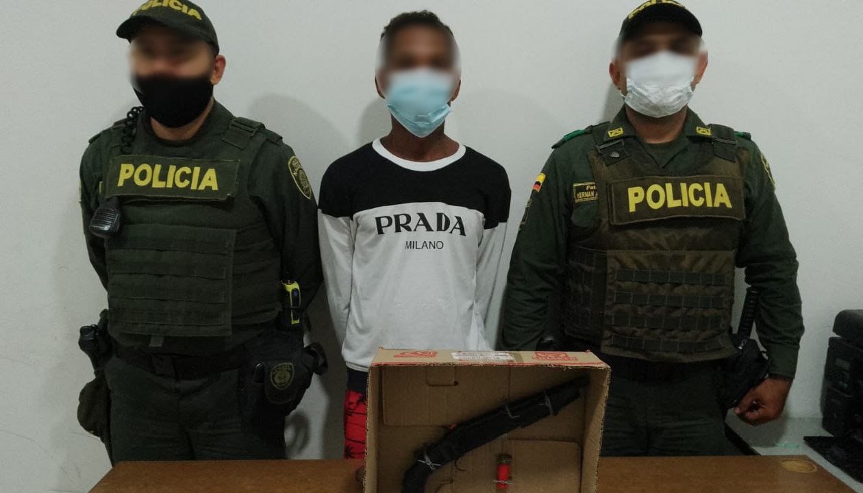 Capturado por porte ilegal de armas de fuego