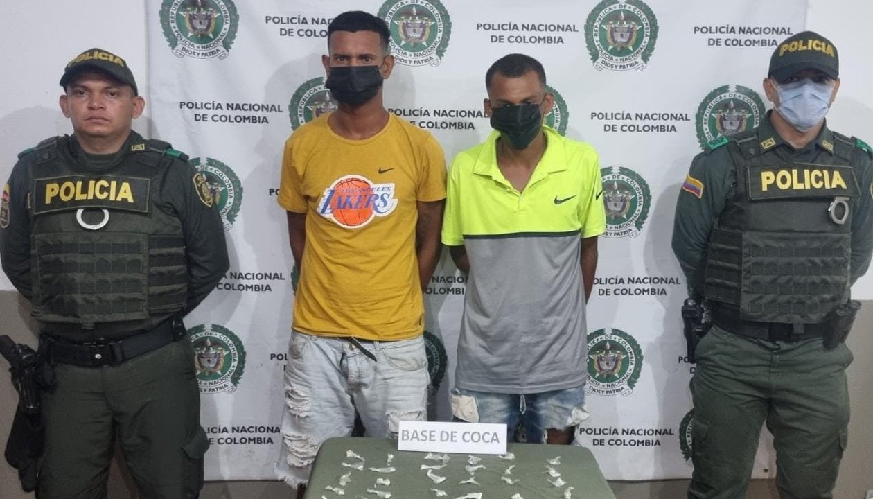 Carlos Andrés Ortega Fontalvo y Luis David Landero Romero. Capturados