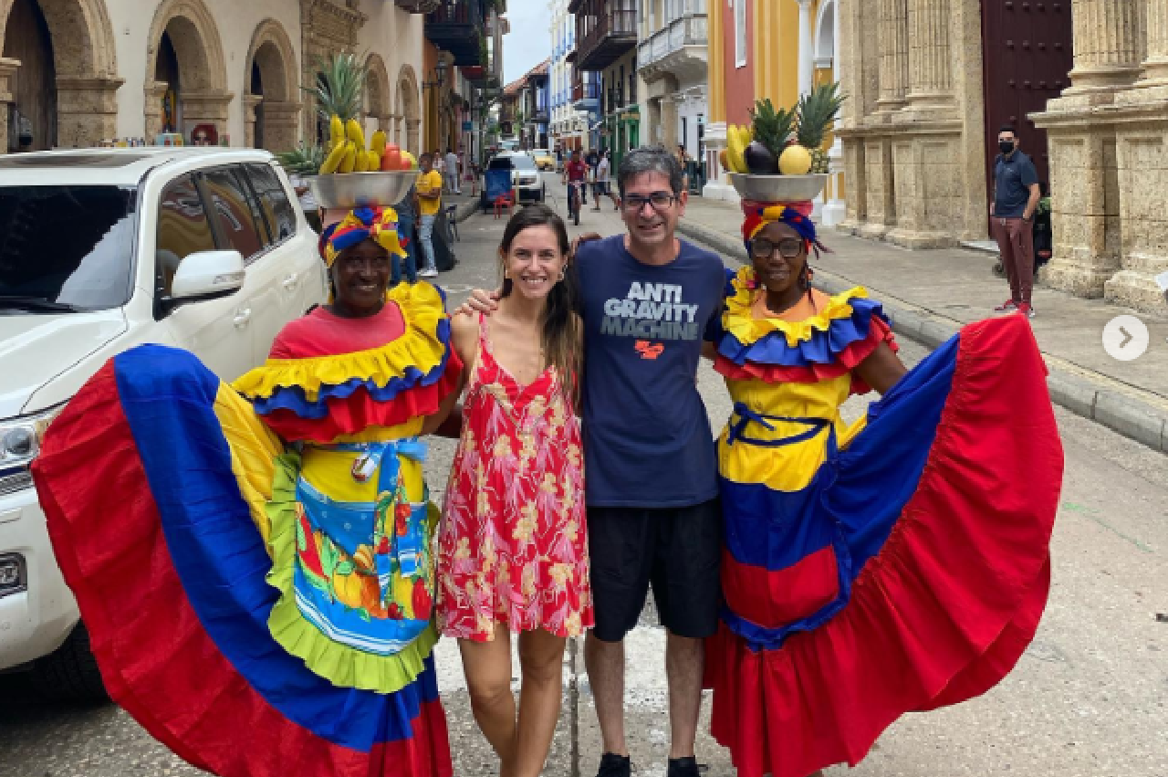 Fiscal paraguayo Marcelo Pecci y su esposa Claudia Aguilera