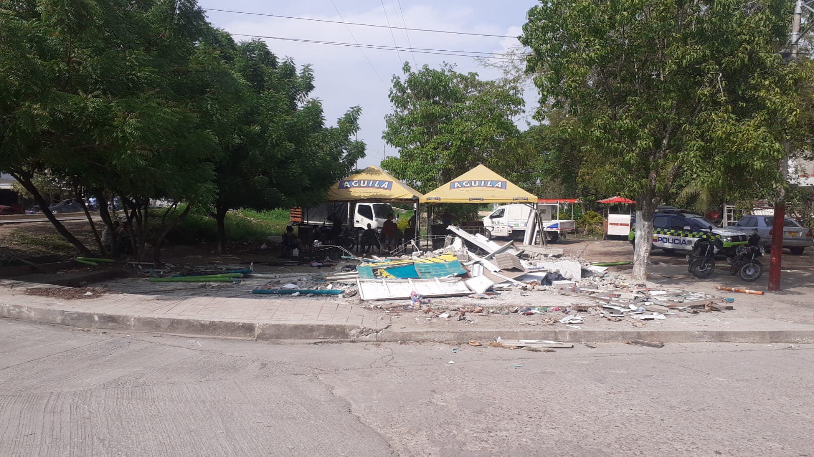 Invasión del espacio público en Cartagena