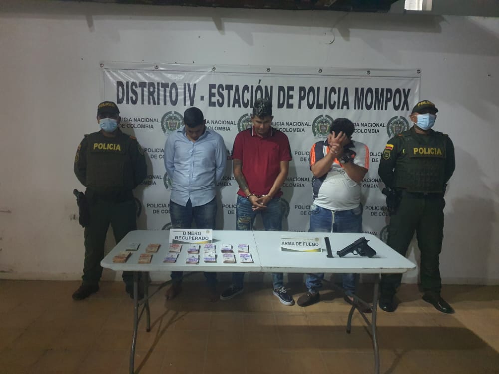 Juez decidió enviar a la cárcel a tres sujetos por robar un banco en Mompox