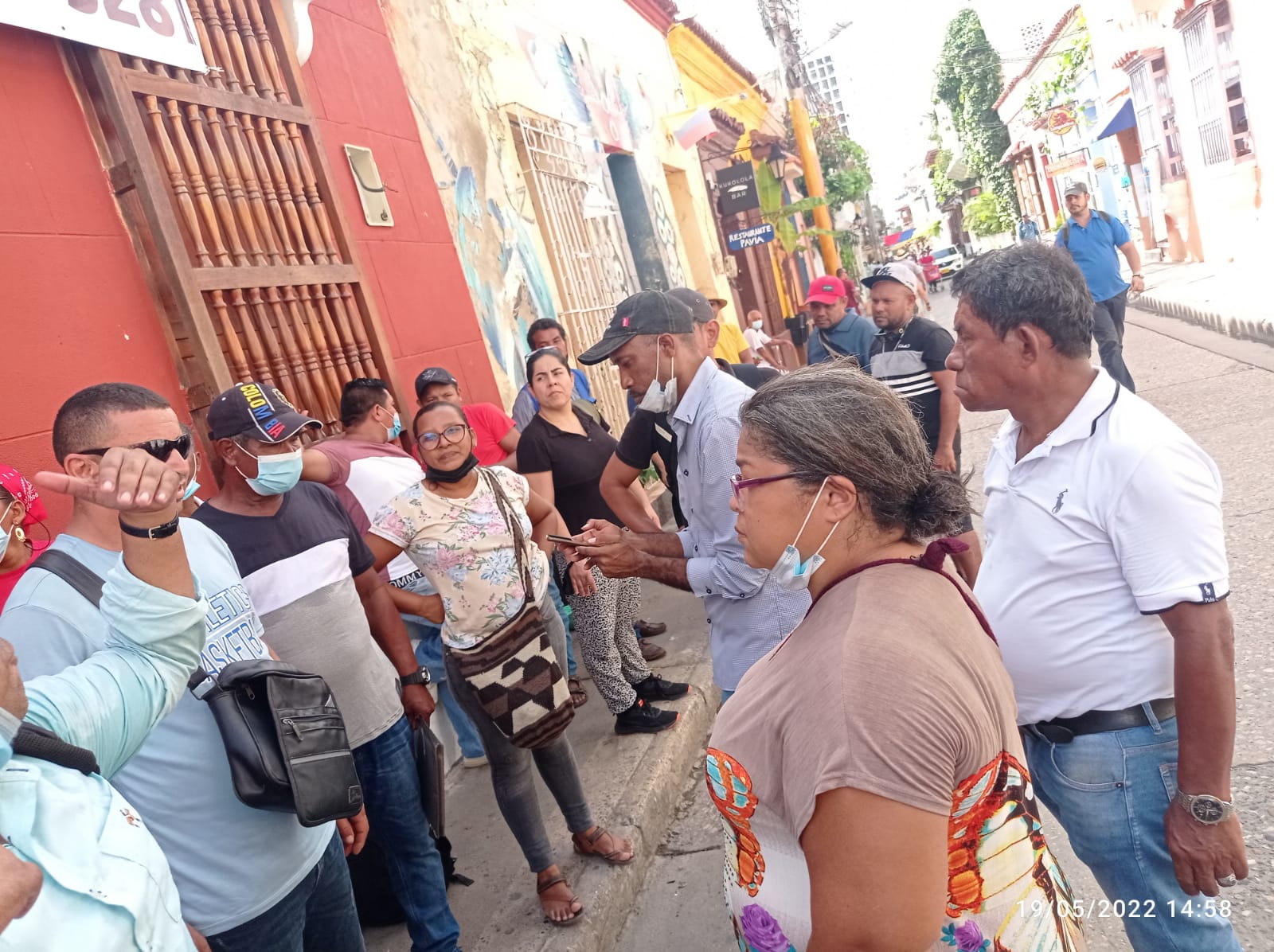 Protestan vendedores Informales