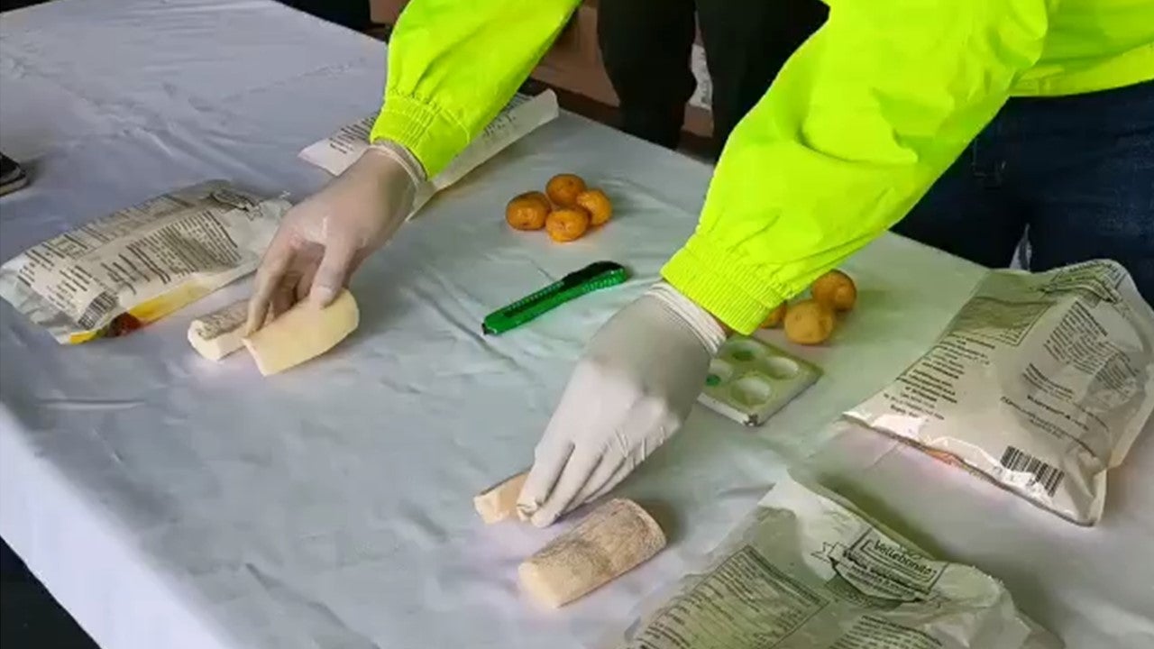 La droga estaba camuflada en yuca y papa