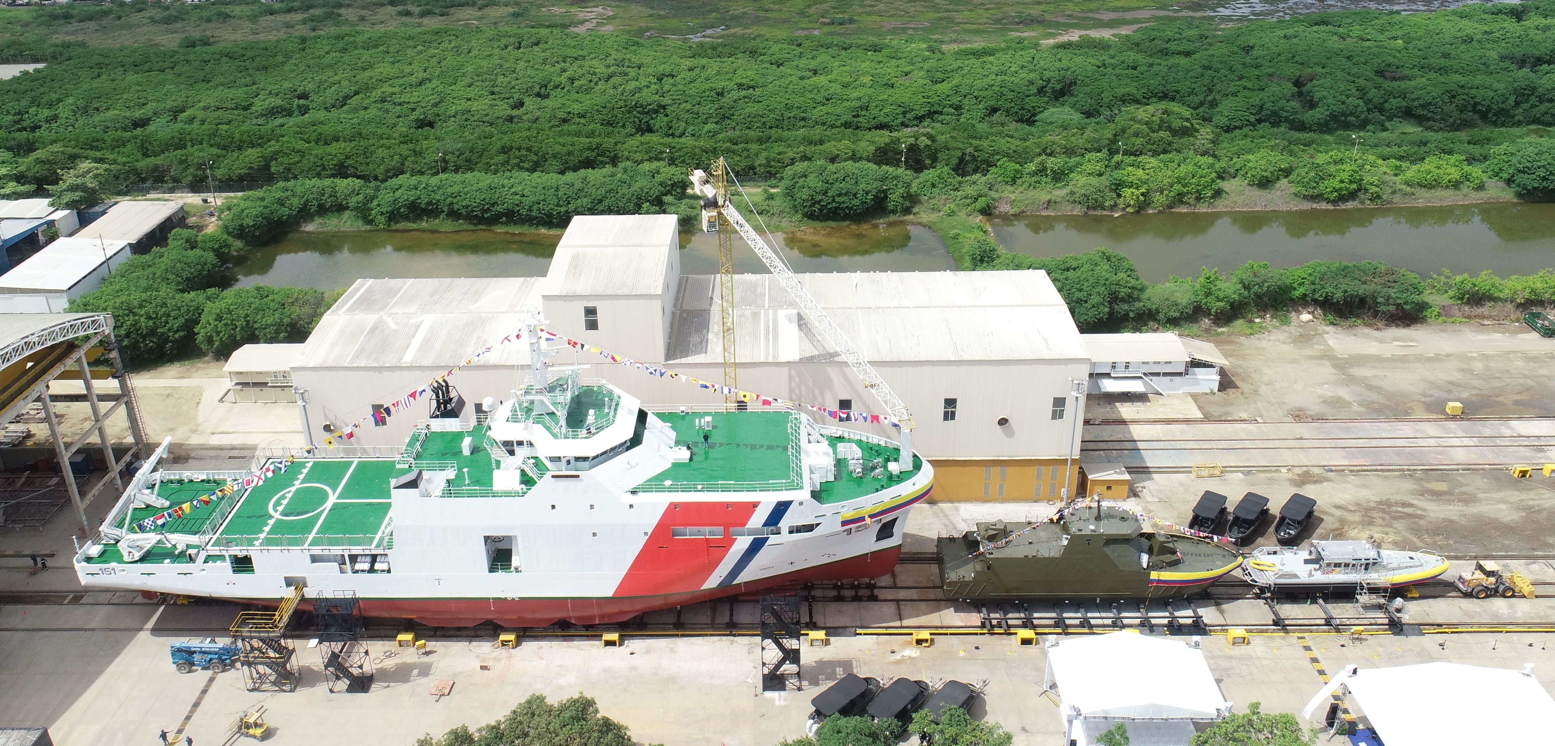 Buque ARC Simón Bolívar, uno de las embarcaciones más grandes que se han construido en el país