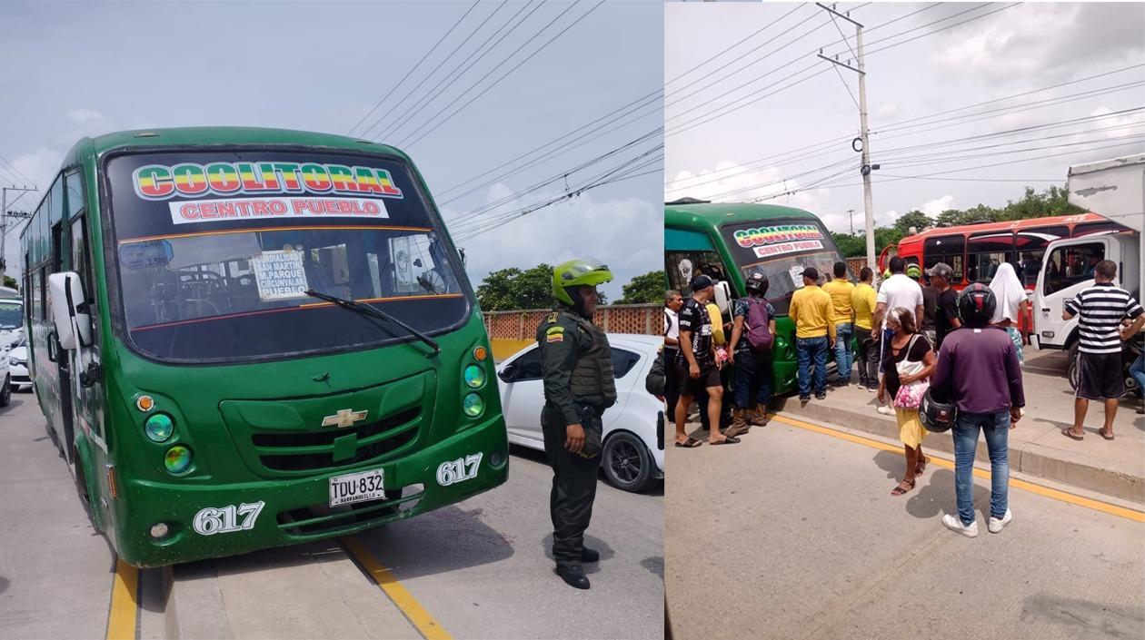 conductor de bus baleado