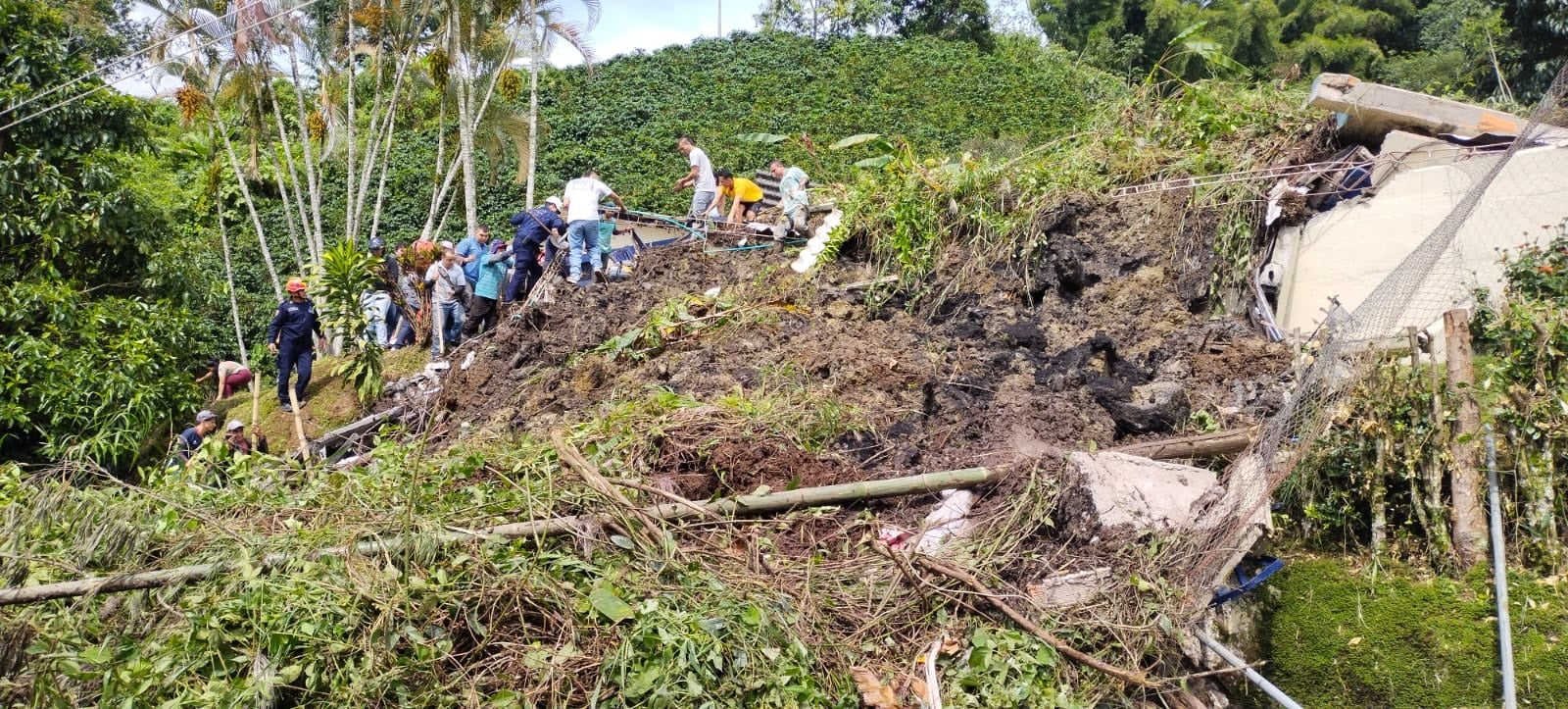 Deslizamiento en escuela rural El Porvenir, de Tapartó, Antioquia