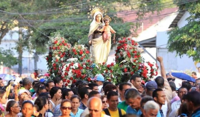 Celebración del Día de la Virgen del Carmen.