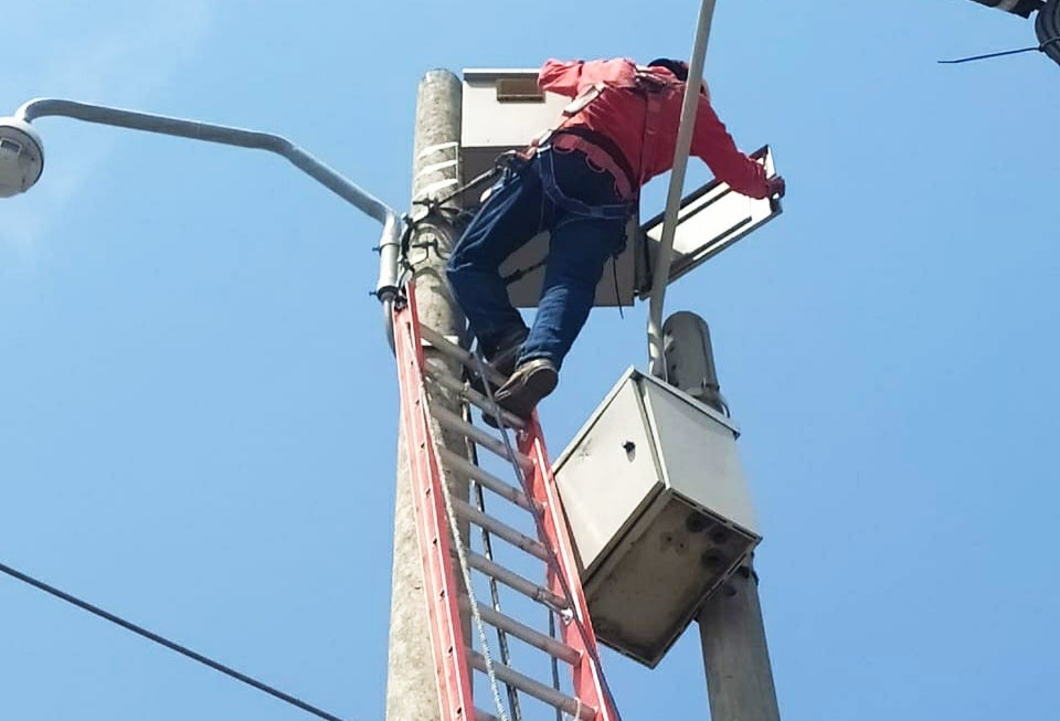Hurtan cables de cámaras de seguridad en Cartagena