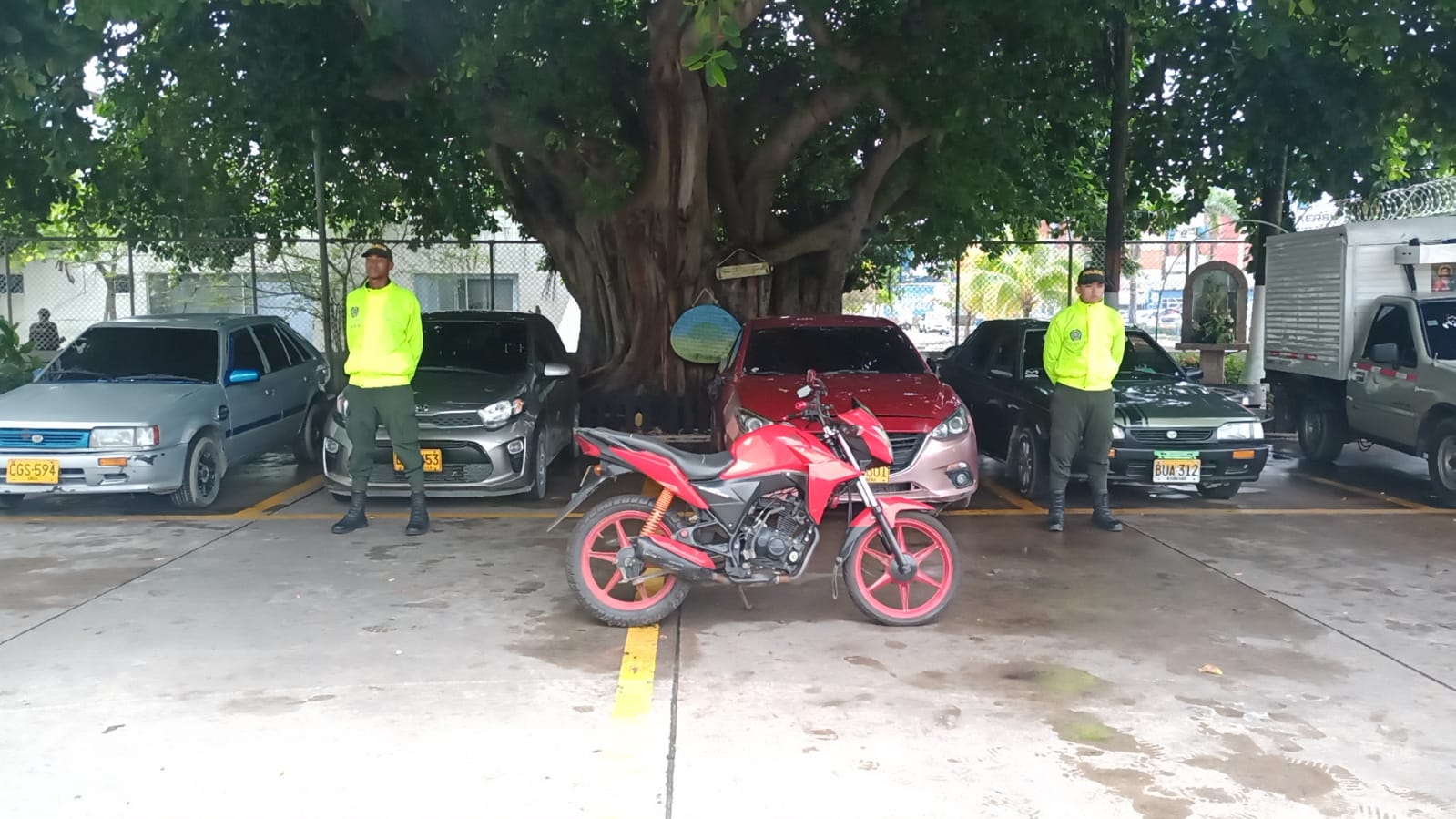 Moto recuperada por la Policía