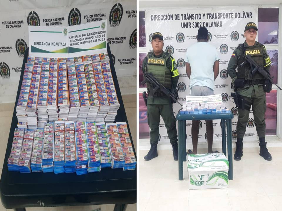 Le decomisaron más de 107 mil boletas de rifas ilegales