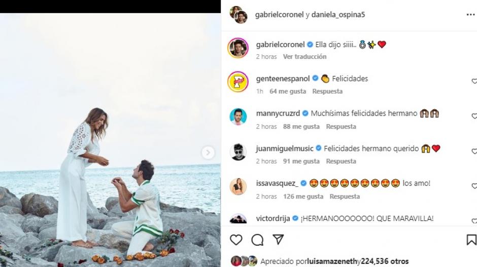 Se casa Daniela Ospina