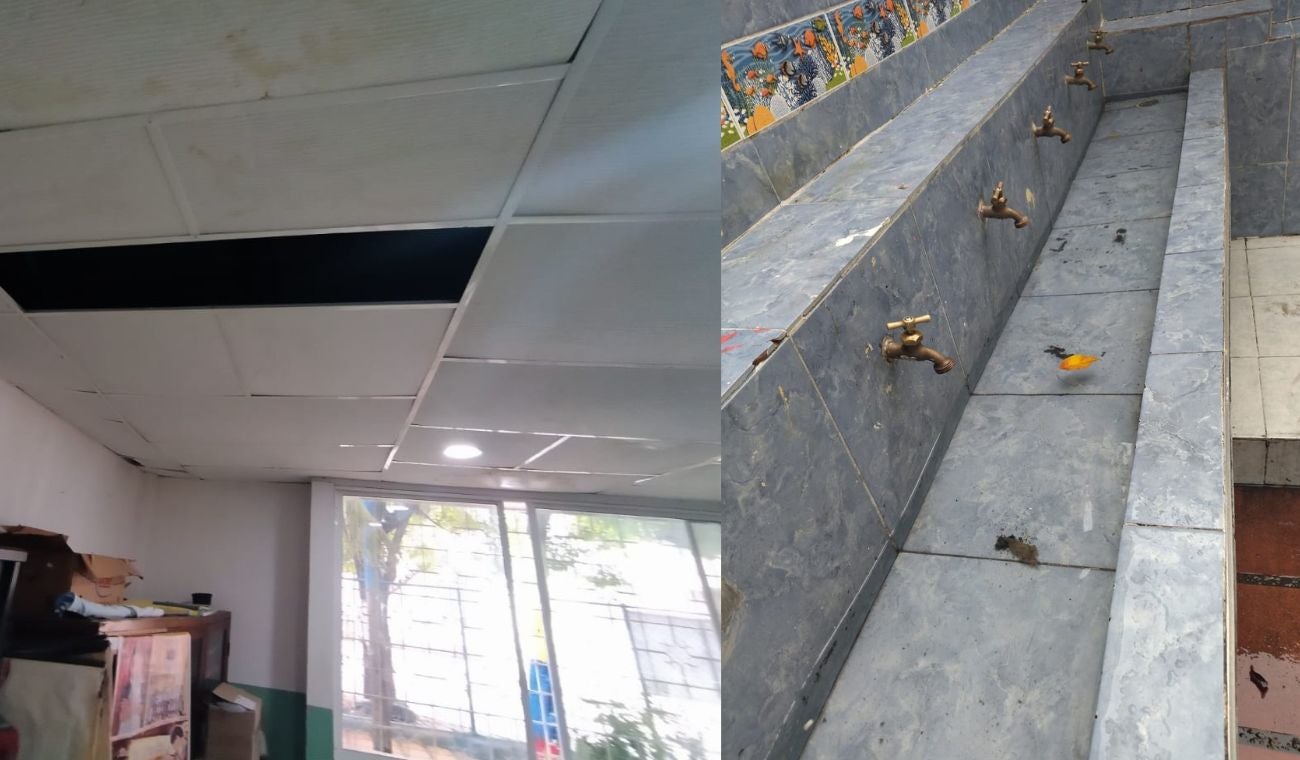 600 estudiantes de madre Laura sin clases: el colegio se cae a pedazos.