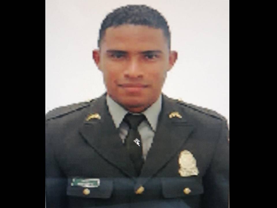 Patrullero Mario Alejandro Gómez Payares. Fallecido