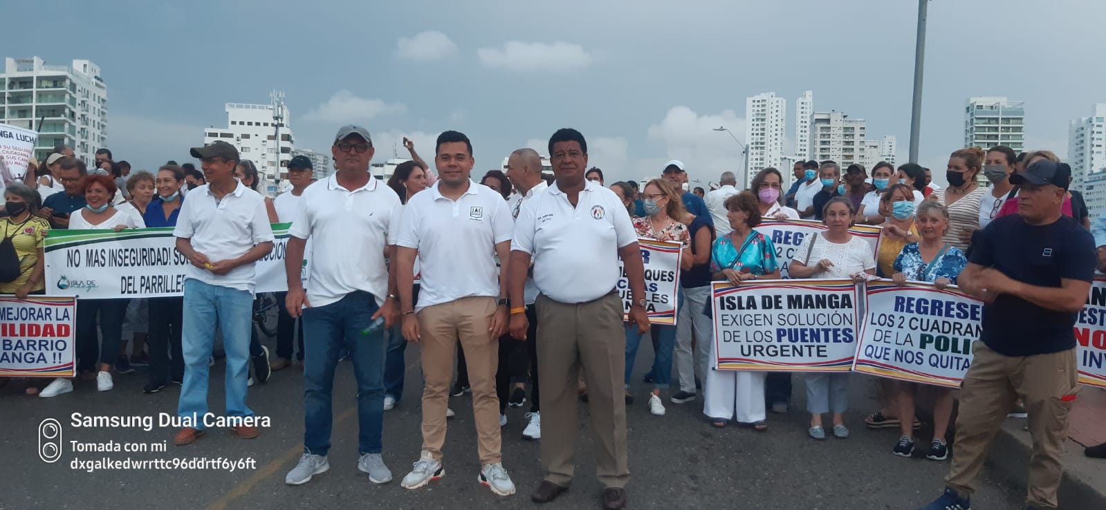 Protestas comunidad de Manga