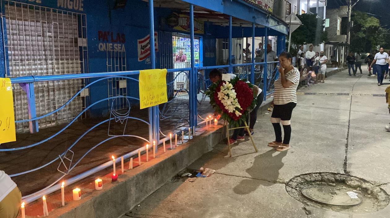Velatón en las Flores