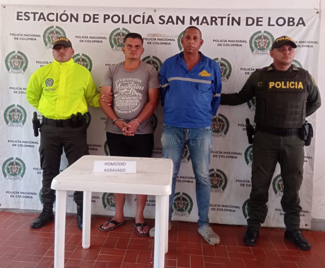 Presuntos homicidas de un policía en el sur de Bolívar