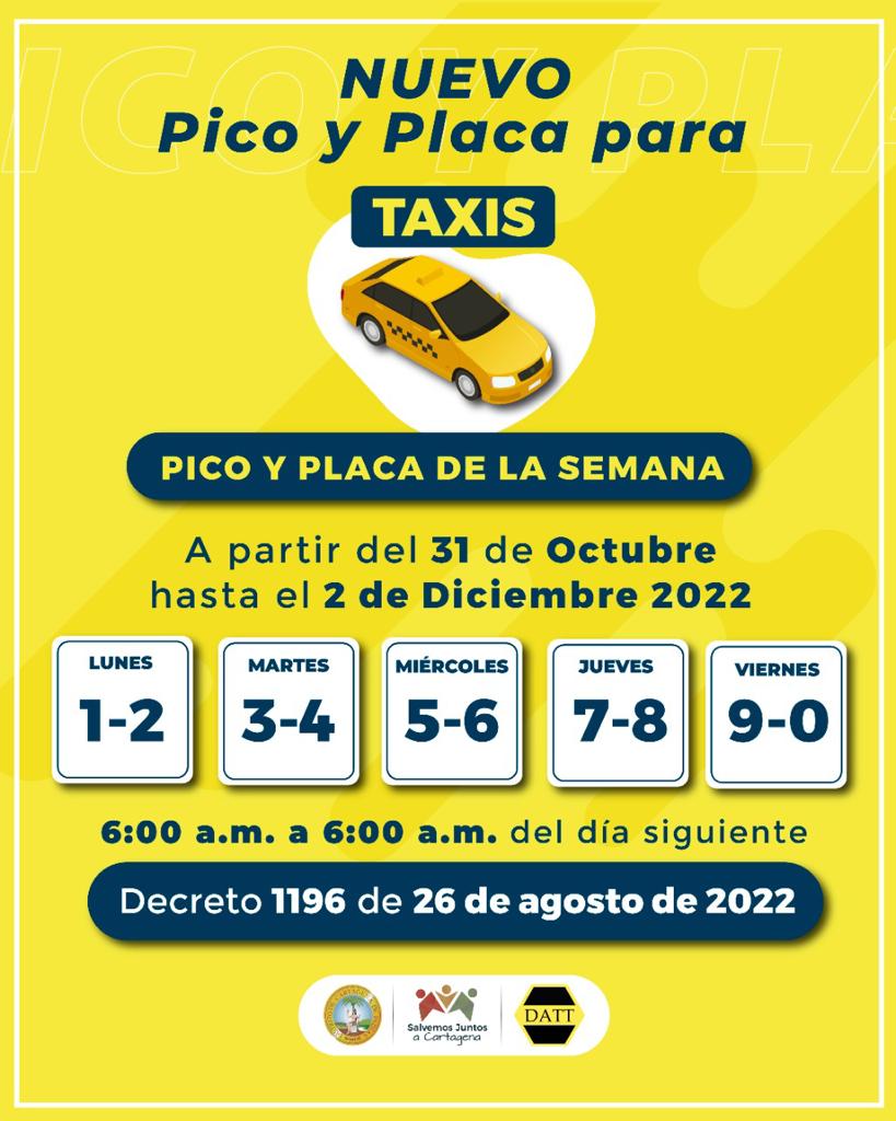 La medida inicia el lunes 31 de octubre y termina el 2 de diciembre de 2022