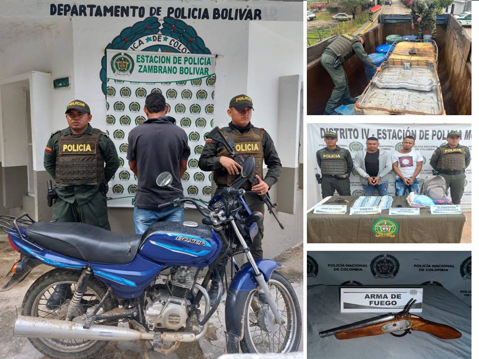 Balance de la Policía Bolívar durante fin de semana