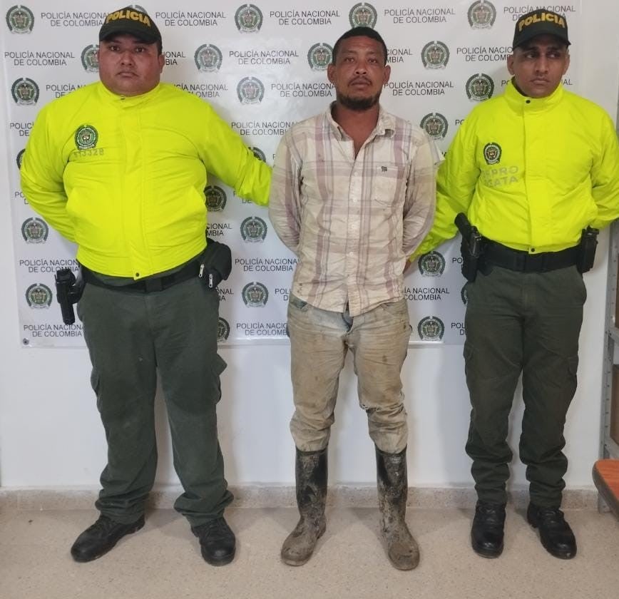 La captura se realizó en Luruaco, Atlántico