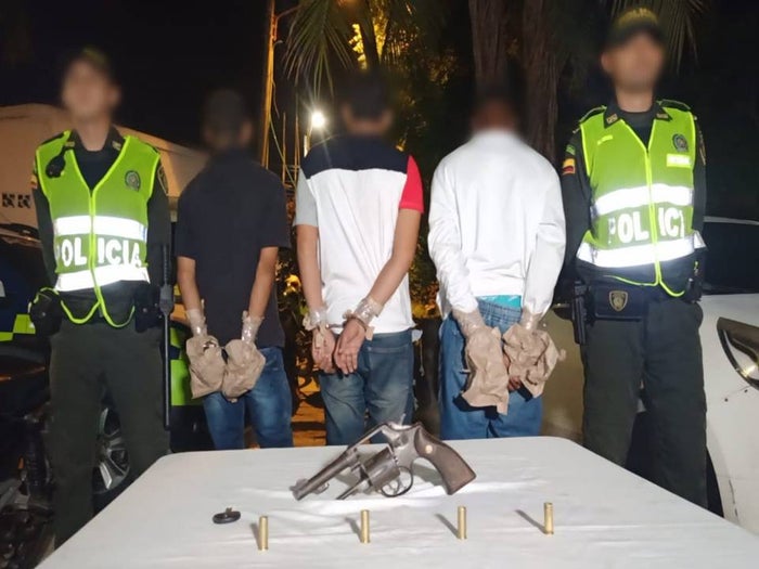 Los tres capturados serán dejados a buen recaudo de la Fiscalía General de la Nación