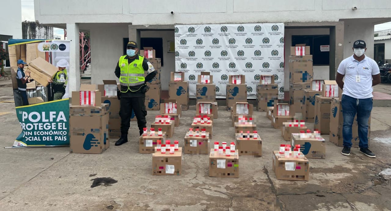 Estas medicinas eran provenientes de la ciudad de Cartagena, con destino al vecino país