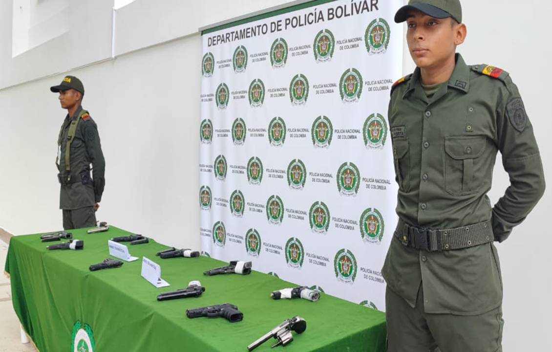 Decomisan armas de fuego en Bolívar