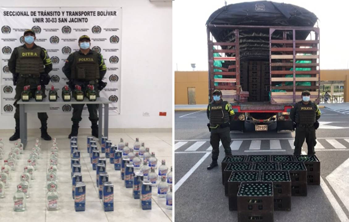 Incautación de 55.890 botellas de licor adulterado