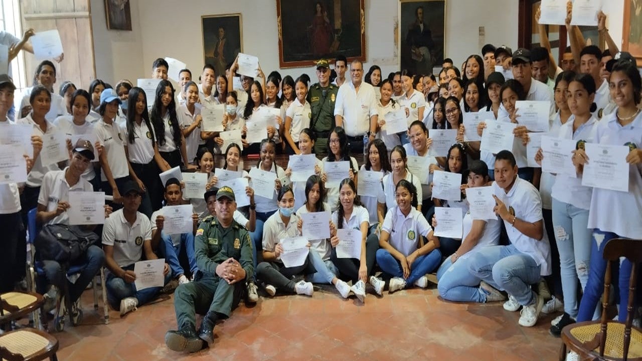 En total fueron 150 jóvenes los que se graduaron en Mompox