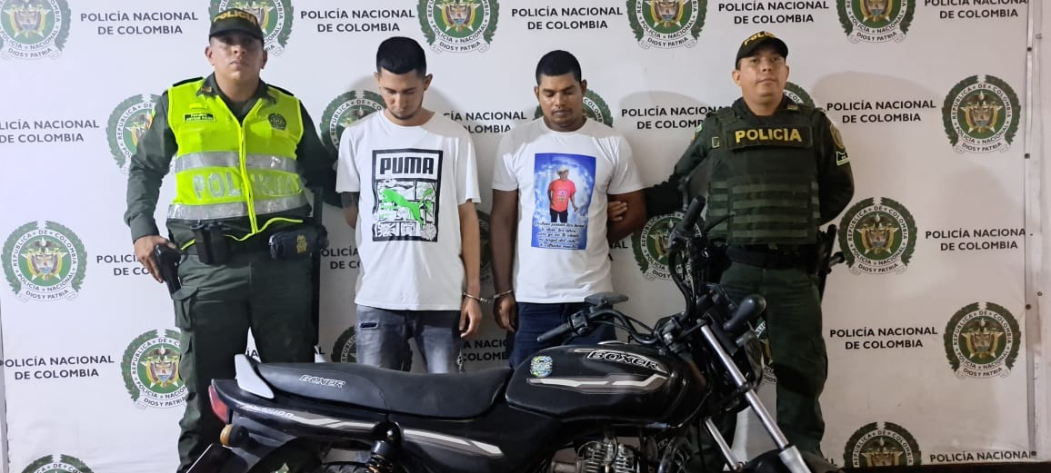 Gustavo Armando Jiménez Rico y Reicer Marimón Gómez, capturados.