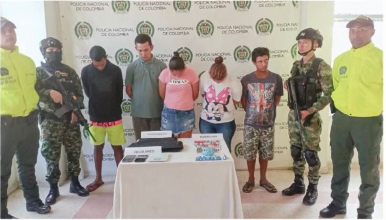 Los capturados fueron puestos a disposición de la Fiscalía