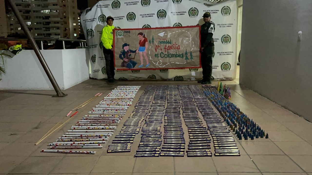 Incautación de pólvora en la noche del 7 de diciembre