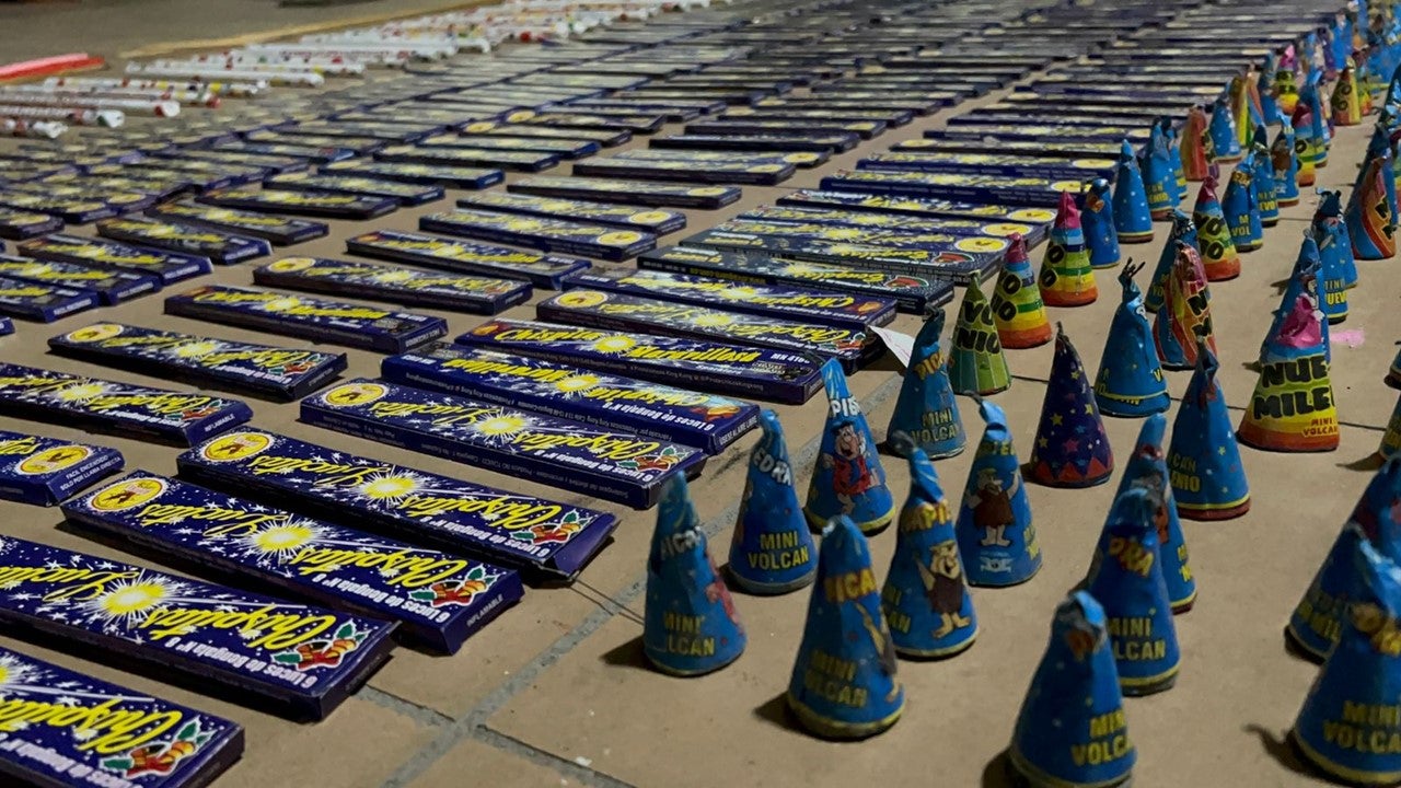 Incautación de pólvora en la noche del 7 de diciembre