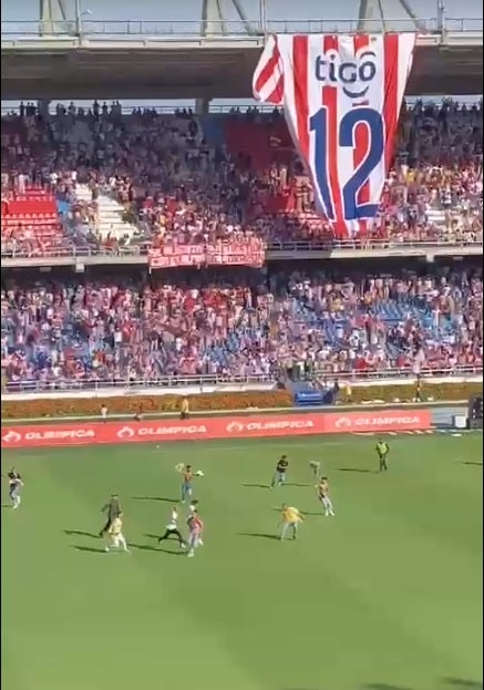 Desmanes en el Metropolitano de Barranquilla.