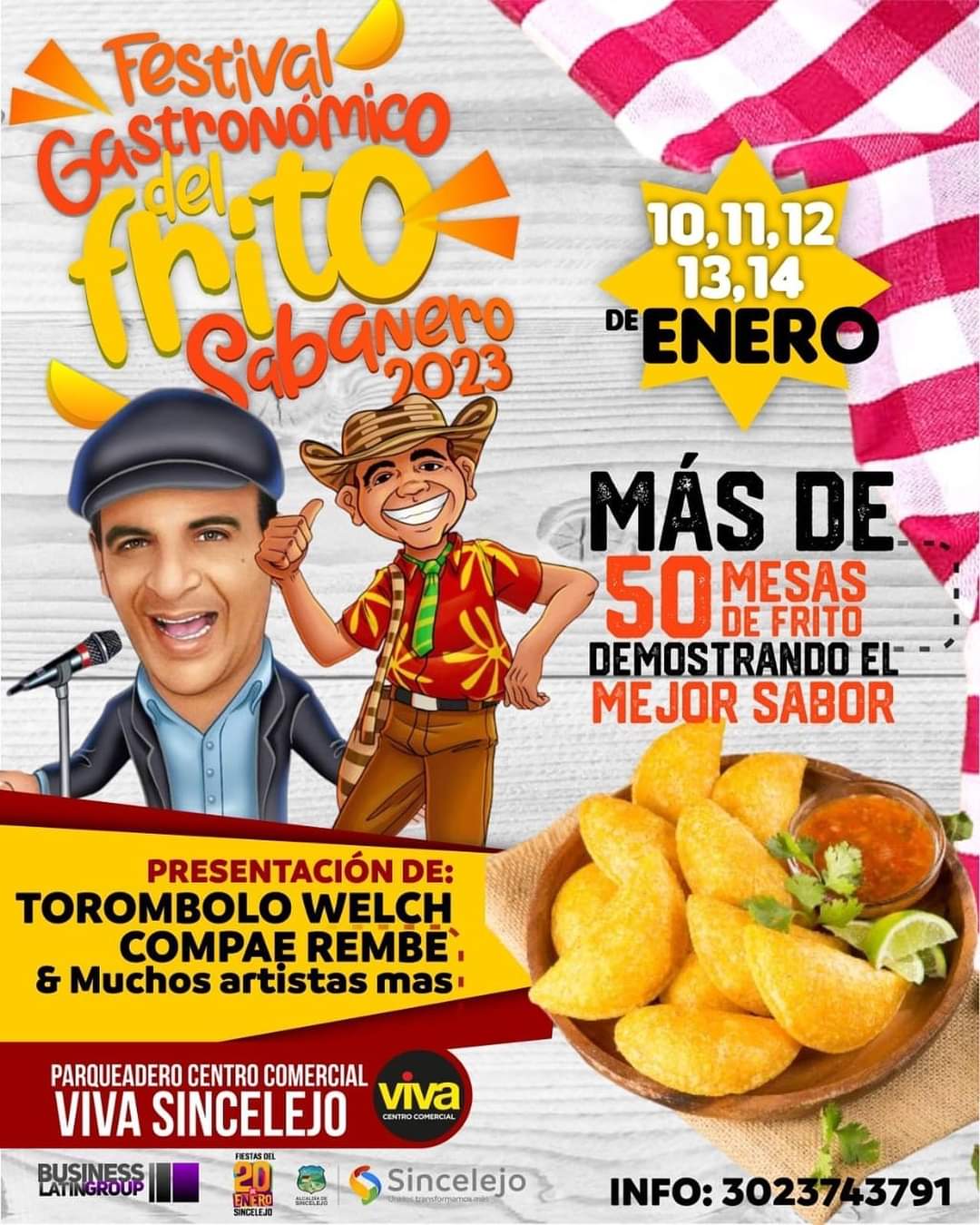 50 mesas de fritos listas para el Festival Gastronómico del Frito Sabanero