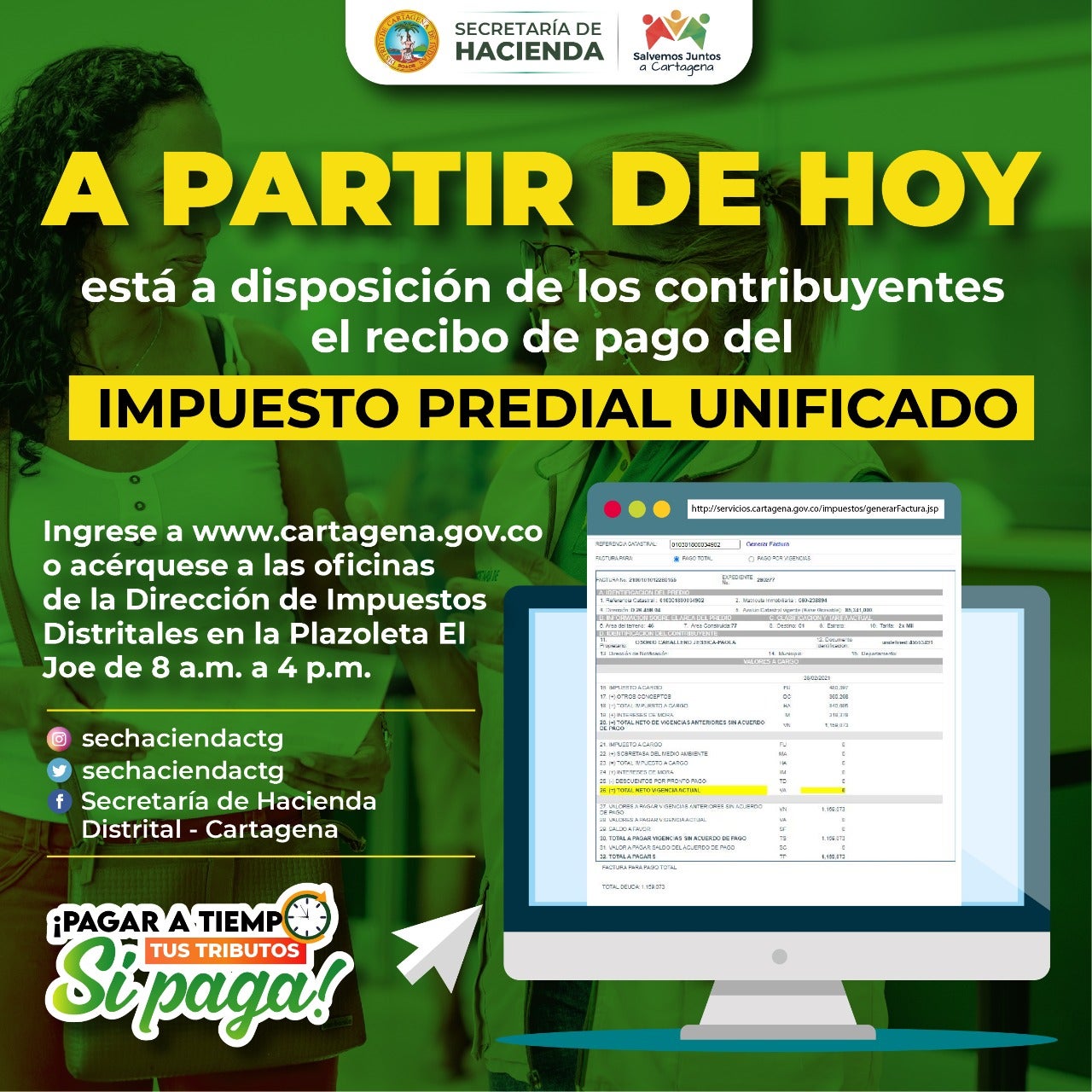 Conozca como para pagar el impuesto predial.