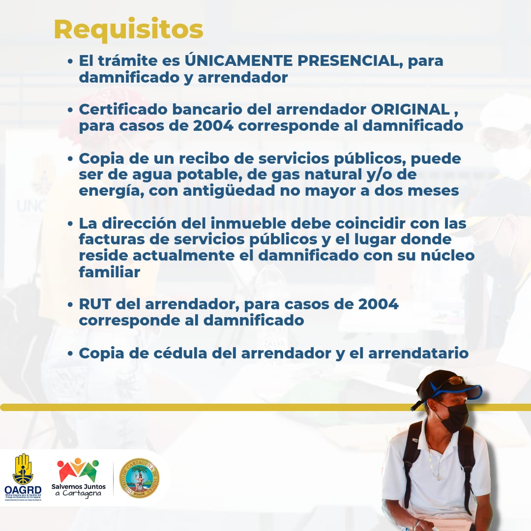 Estos son los requisitos a cumplir.