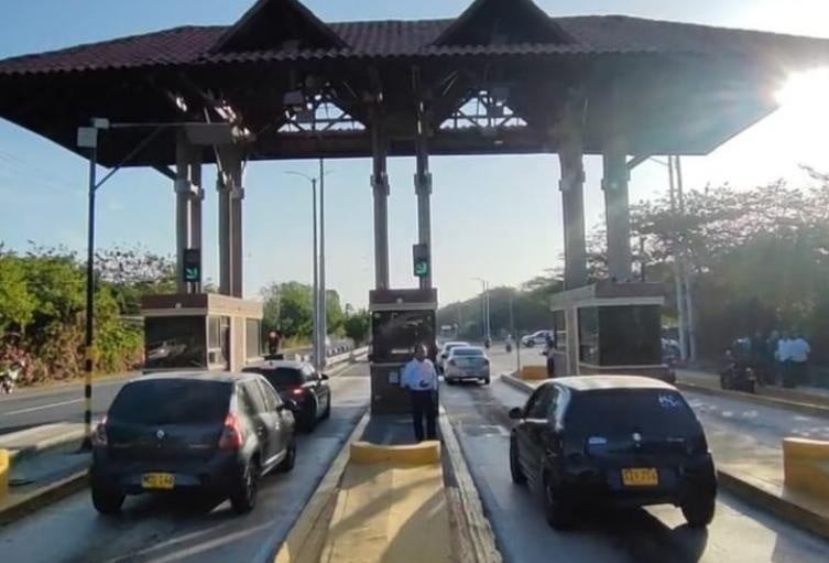 Peaje Papiros a la altura de Puerto Colombia, Atlántico.
