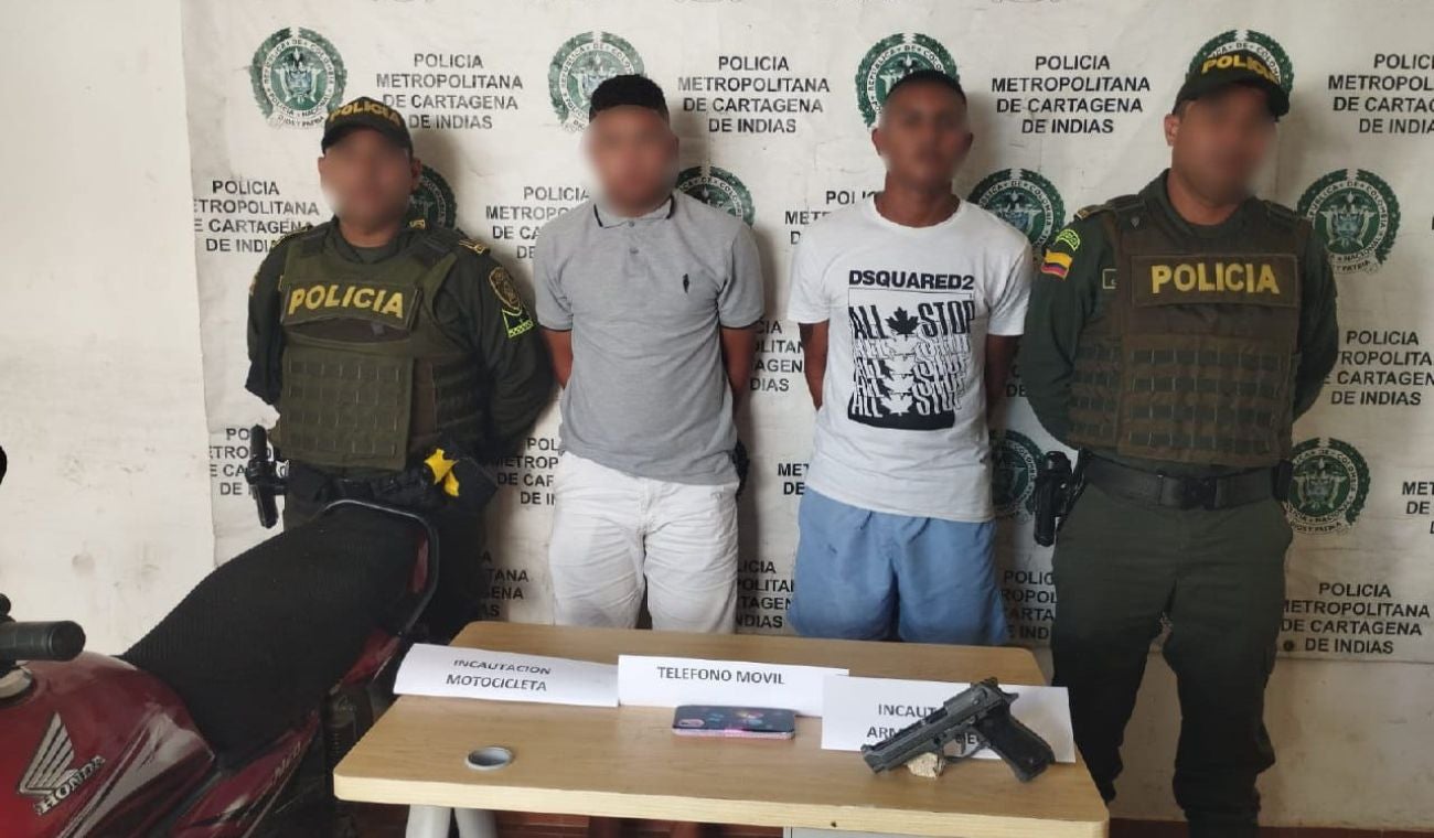 "Oswaldito" y "Dilan", de 18 años de edad y naturales de Turbaco