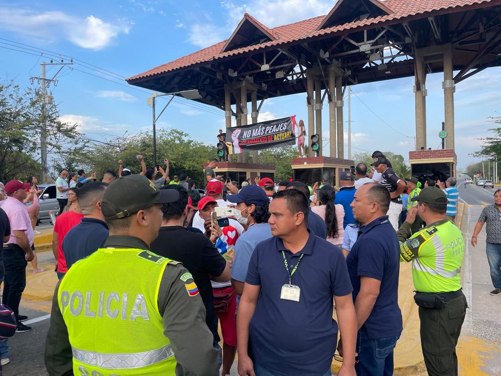 Protestas en el peaje Papiros.