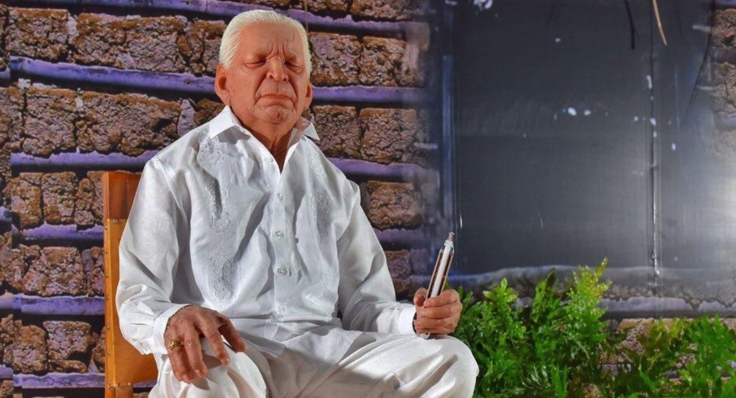 Escultura de cera de Leandro Díaz