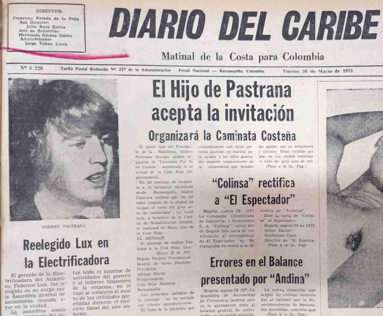 Andrés Pastrana joven