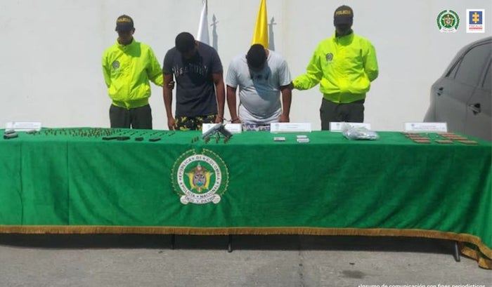 Presuntos integrantes del grupo delincuencial "La Heroica"