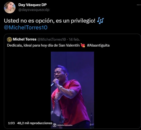 Michel Torres y Day Vásquez